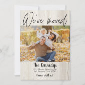 Wir haben das Rustikale Holz-Foto neu verschoben Ankündigung (Vorderseite)