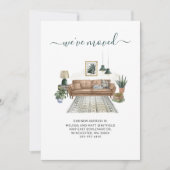 Wir haben das schicke Wohnzimmer verschoben Ankündigung (Vorderseite)