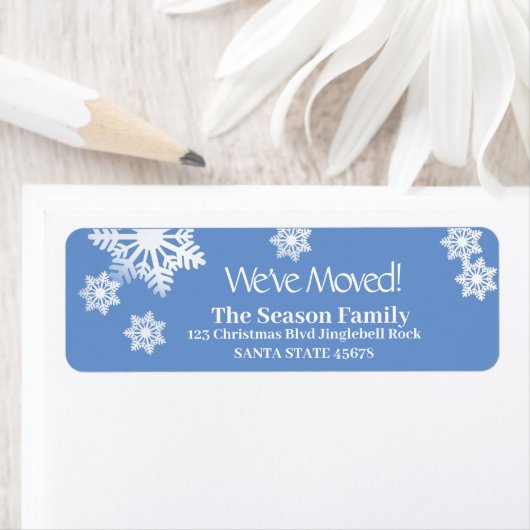 Wir haben das Snowflake Holiday Label verschoben (Insitu)