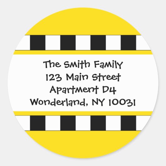 Wir haben das Stadtbild-Adressetikett verschoben Runder Aufkleber (Vorderseite)