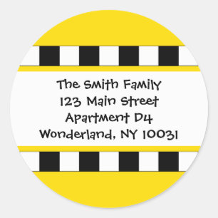 Wir haben das Stadtbild-Adressetikett verschoben Runder Aufkleber