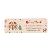 Wir haben das Weihnachtsbaum-Urlaubslabel verschob (Vorne)