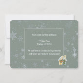 Wir haben das Weihnachtsdorf verschoben Karte (Rückseite)