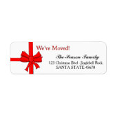 Wir haben das Weihnachtslabel "Roter Schleifen" ve (Vorne)