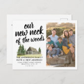 Wir haben das Woods-Foto neu verschoben Ankündigungspostkarte (Vorne/Hinten)
