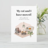 Wir haben den Adressenchic verschoben Ankündigung (Stehend Vorderseite)