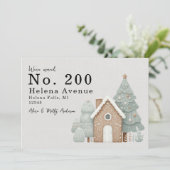 Wir haben den Adressenwechsel eingeführt Festivals Ankündigung (Stehend Vorderseite)