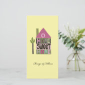 Wir haben den Adressenwechsel in skurrilen Schrift (Stehend Vorderseite)