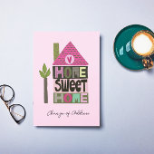 Wir haben den Adressenwechsel in skurrilen Schrift Ankündigung