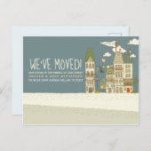 Wir haben den Adressenwechsel modernisiert Postkarte (Vorne/Hinten)