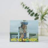 Wir haben den Adresswechsel auf der Postkarte vers (Stehend Vorderseite)