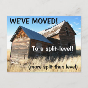 Wir haben den Adresswechsel auf der Postkarte vers