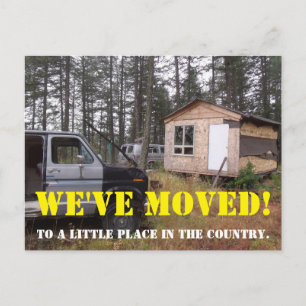 Wir haben den Adresswechsel auf der Postkarte vers