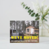 Wir haben den Adresswechsel auf der Postkarte vers (Stehend Vorderseite)