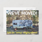 Wir haben den Adresswechsel auf der Postkarte vers (Vorne/Hinten)