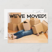 Wir haben den Adresswechsel auf der Postkarte vers (Vorne/Hinten)