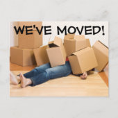 Wir haben den Adresswechsel auf der Postkarte vers (Vorderseite)