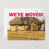 Wir haben den Adresswechsel auf der Postkarte vers (Vorne/Hinten)