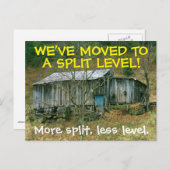 Wir haben den Adresswechsel auf der Postkarte vers (Vorne/Hinten)