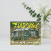 Wir haben den Adresswechsel auf der Postkarte vers (Stehend Vorderseite)