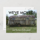 Wir haben den Adresswechsel auf der Postkarte vers (Vorne/Hinten)