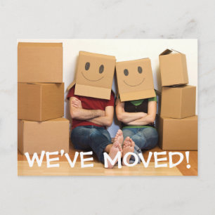 Wir haben den Adresswechsel auf der Postkarte vers