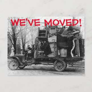 Wir haben den Adresswechsel auf der Postkarte vers