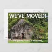 Wir haben den Adresswechsel auf der Postkarte vers (Vorne/Hinten)