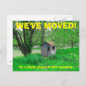 Wir haben den Adresswechsel auf der Postkarte vers (Vorne/Hinten)