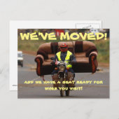 Wir haben den Adresswechsel auf der Postkarte vers (Vorne/Hinten)