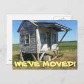 Wir haben den Adresswechsel auf der Postkarte vers (Vorne/Hinten)