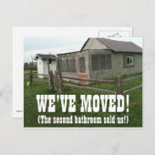 Wir haben den Adresswechsel auf der Postkarte vers (Vorne/Hinten)