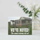 Wir haben den Adresswechsel auf der Postkarte vers (Stehend Vorderseite)