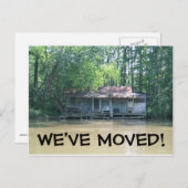 Wir haben den Adresswechsel auf der Postkarte vers (Vorne/Hinten)