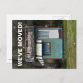 Wir haben den Adresswechsel auf der Postkarte vers (Vorne/Hinten)