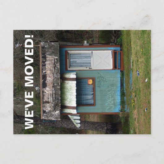 Wir haben den Adresswechsel auf der Postkarte vers (Vorderseite)