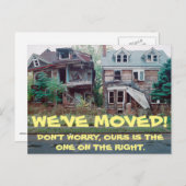 Wir haben den Adresswechsel auf der Postkarte vers (Vorne/Hinten)