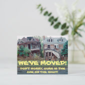 Wir haben den Adresswechsel auf der Postkarte vers (Stehend Vorderseite)