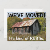 Wir haben den Adresswechsel auf der Postkarte vers (Vorne/Hinten)