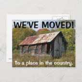 Wir haben den Adresswechsel auf der Postkarte vers (Vorne/Hinten)