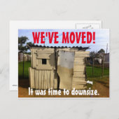 Wir haben den Adresswechsel auf der Postkarte vers (Vorne/Hinten)