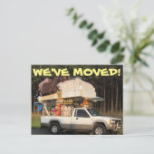 Wir haben den Adresswechsel auf der Postkarte vers (Stehend Vorderseite)