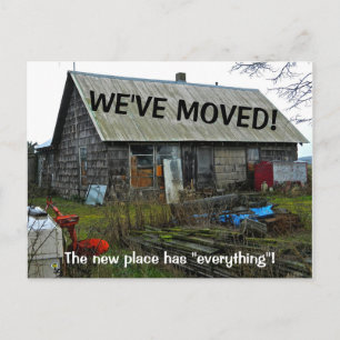 Wir haben den Adresswechsel auf der Postkarte vers