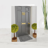 Wir haben den Adresswechsel der Grußkarte verschob Ankündigung (Vorderseite)