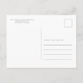 Wir haben den Adresswechsel der roten Tür in Aquar Ankündigungspostkarte (Rückseite)