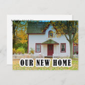 Wir haben den Adresswechsel Ihres neuen Zuhause-Fo Ankündigungspostkarte (Vorne/Hinten)