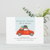 Wir haben den Adresswechsel verschoben Ankündigung (Stehend Vorderseite)