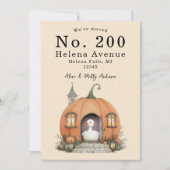 Wir haben den Adresswechsel verschoben Ankündigung (Vorderseite)