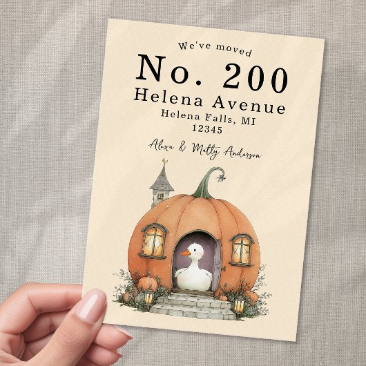 Wir haben den Adresswechsel verschoben Ankündigung