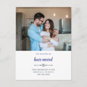 Wir haben den Adresswechsel verschoben Ankündigungspostkarte (Vorderseite)